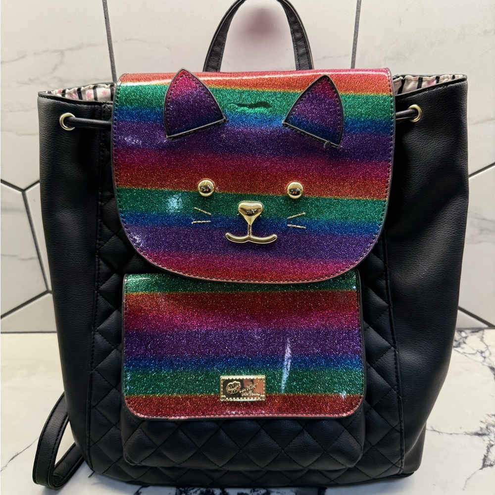 Betsey Johnson - Rainbow Cat - Backpack